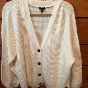 Torrid Drop Shoulder Textured Cardigan soft sweater size 1